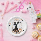 ダブルトラブル醸造 – ツインハロウィーンの赤ちゃんシャワー ペーパープレート (パーティー)