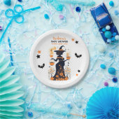 ダブルトラブル醸造 – ツインハロウィーンの赤ちゃんシャワー ペーパープレート (パーティー)