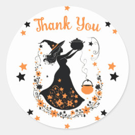 ダブルトラブル醸造 – ツインハロウィーンの赤ちゃんシャワー ラウンドシール