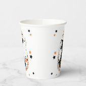 ダブルトラブル醸造 – ツインハロウィーンの赤ちゃんシャワー 紙コップ (左)