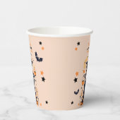 ダブルトラブル醸造 – ツインハロウィーンの赤ちゃんシャワー 紙コップ (左)