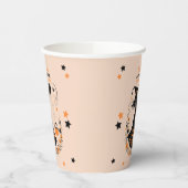 ダブルトラブル醸造 – ツインハロウィーンの赤ちゃんシャワー 紙コップ (左)