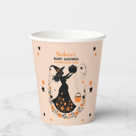 ダブルトラブル醸造 – ツインハロウィーンの赤ちゃんシャワー 紙コップ