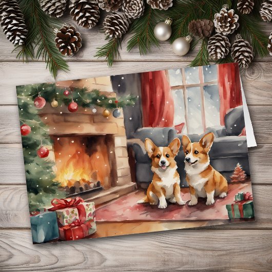 ダブルトラブル コーギー犬のクリスマス