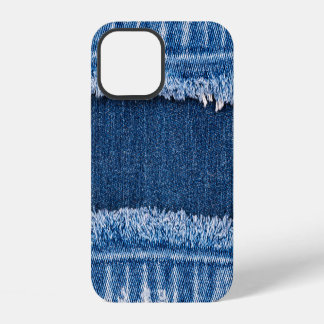 ダブルトーン ブリーチデニム 生地フレーム iPhone 12ケース