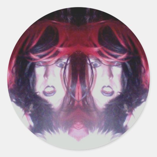 ダブルドラマステッカー ラウンドシール (正面)