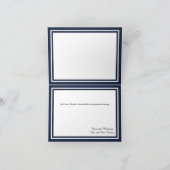 ダブルネイビートリム – サンキューカード (内部)