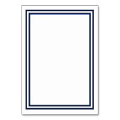 ダブルネイビートリム – 披露宴挿入カード テーブルナンバー (裏面)