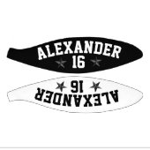 ダブルネーム黒と白のパーソナライズバスケットボール ミニバスケットボール (パネル)