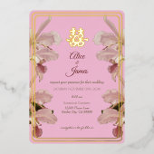 ダブルハピネスオーキッド 箔シーズンカード (正面)