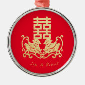 ダブルハピネスオーナメント メタルオーナメント (正面)