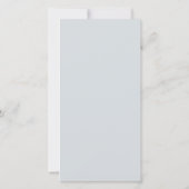 ダブルハピネスダスティブルー&金ゴールド結婚ズ セーブザデート (裏面)