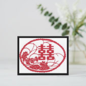 ダブルハピネスツリーアヒル ポストカード (スタンド正面)