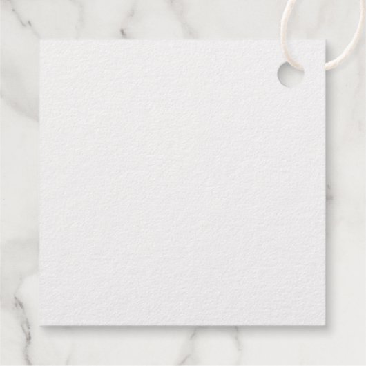 ダブルハピネスフォイル中国の結婚式の引き出物ラベル フェイバータグ (裏面)