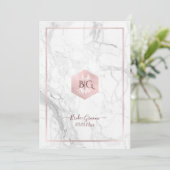 ダブルハピネスマーブルフェイクローズゴールド, 中国 招待状 (スタンド正面)