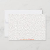 ダブルハピネス中国の結婚式招待状- RSVP (裏面)