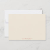 ダブルハピネス中国の結婚式招待状- RSVP (裏面)