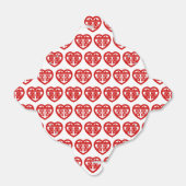 ダブルハピネス囍双中国の西ハンジハート フェイバーボックス (折り畳みなし)