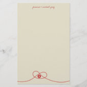 ダブルハピネス結中国のび結婚文房具 便箋 (正面)