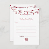 ダブルハピネス結婚ランタンアドバイスカード アドバイスカード (正面/裏面)