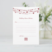 ダブルハピネス結婚ランタンアドバイスカード アドバイスカード