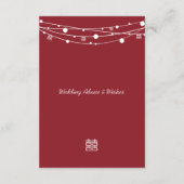 ダブルハピネス結婚ランタンアドバイスカード アドバイスカード