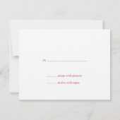 ダブルハピネス ウェディング 封入 返信カード 招待状 (裏面)