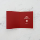 ダブルハピネス 赤い中華結婚式 フォトコラージュ サンキューカード (内部)