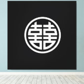 ダブルハピネス – 40x40 – キャンバスの印刷（ストレッチ） キャンバスプリント (インサイチュ (ウッドフロア))