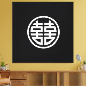 ダブルハピネス – 40x40 – キャンバスの印刷（ストレッチ） キャンバスプリント (インサイチュ (リビング))