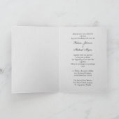 ダブルハピネ中国のスウエディング招待 招待状 (内部)