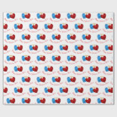 ダブルハーツのバレンタインラッピングペーパー ラッピングペーパー (フラット)