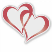 ダブルハートシール シール (正面)