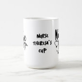 ダブルハートナースライフ |おもしろいナース コーヒーマグカップ (中央)