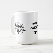ダブルハートナースライフ |おもしろいナース コーヒーマグカップ (正面左)