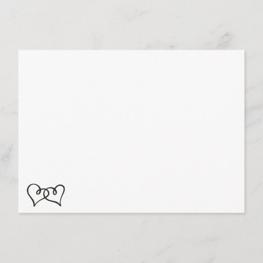 ダブルハート結婚のアドバイスとウェルウィッシュ・カード アドバイスカード (裏面)