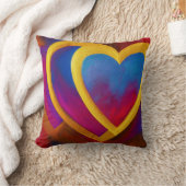 ダブルハート装飾用クッション クッション (ブランケット)