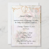 ダブルハート記念お祝い 招待状 (正面)