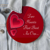 ダブルハート2つのハートは1つとしてビート 缶バッジ (インサイチュ)