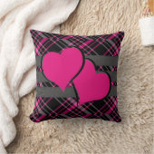 ダブルハート&ピンクプレイス クッション (ブランケット)