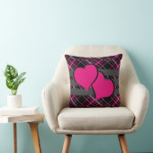 ダブルハート&ピンクプレイス クッション (椅子)