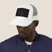 ダブルハート(黒) キャップ (インサイチュ)