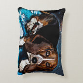 ダブルバスセットハウンドドッグラバーアクセント枕 アクセントクッション (裏面(縦))