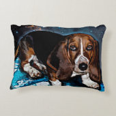 ダブルバスセットハウンドドッグラバーアクセント枕 アクセントクッション (裏面)