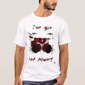 ダブルバスドラムパワー! Tシャツ (正面)