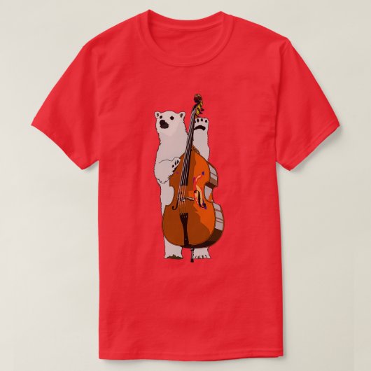 ダブルバスポーラーベア Tシャツ (デザイン正面)