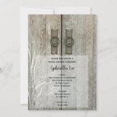 ダブルバンドアカントリーの結婚前お披露目パーティー 招待状 (正面)