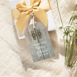 ダブルバーンドアズカントリーウェディングメッセージカード ギフトタグ