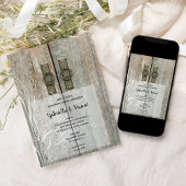 ダブルバーンドアズカントリーウェディングリハーサルディナー 招待状