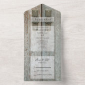 ダブルバーンドアズカントリーウェディング オールインワン招待状 (内側)